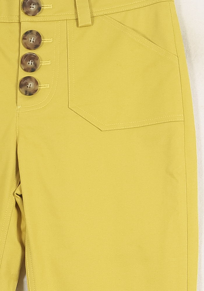 Pantalon Évasé Jaune - Taille S/36 de la marque Ines de la Fressange Paris | PARAD77089 - Vendu par Paradigme - Image 3