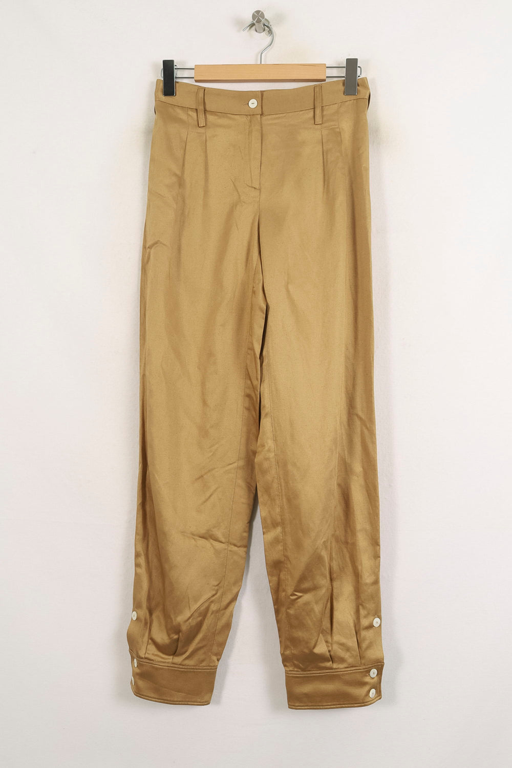 Pantalon Large Or - Taille S/36 de la marque Ines de la Fressange Paris | PARAD77092 - Vendu par Paradigme - Image 2