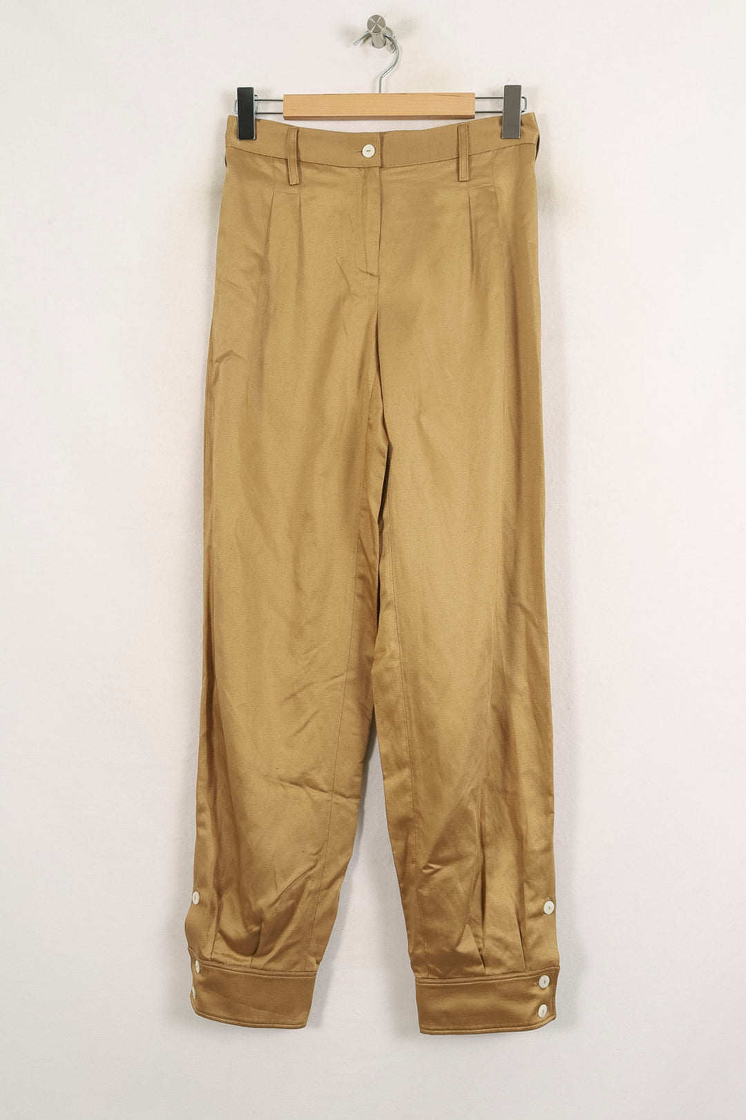 Pantalon Large Or - Taille S/36 de la marque Ines de la Fressange Paris | PARAD77092 - Vendu par Paradigme - Image 2