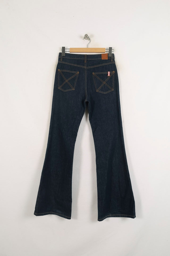 Jean Évasé Bleu - Taille M/38 de la marque Ines de la Fressange Paris | PARAD77098 - Vendu par Paradigme - Image 4