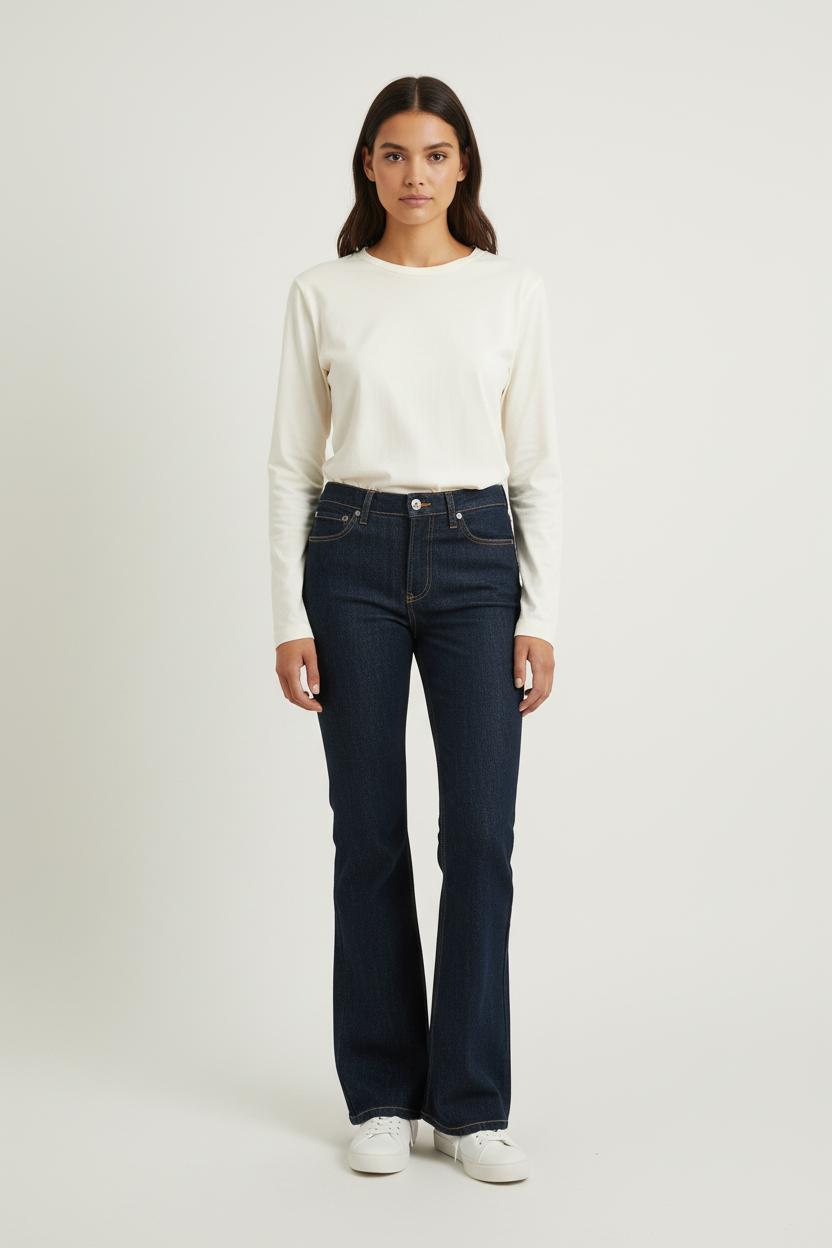 Jean Évasé Bleu - Taille M/38 de la marque Ines de la Fressange Paris | PARAD77098 - Vendu par Paradigme - Image 1