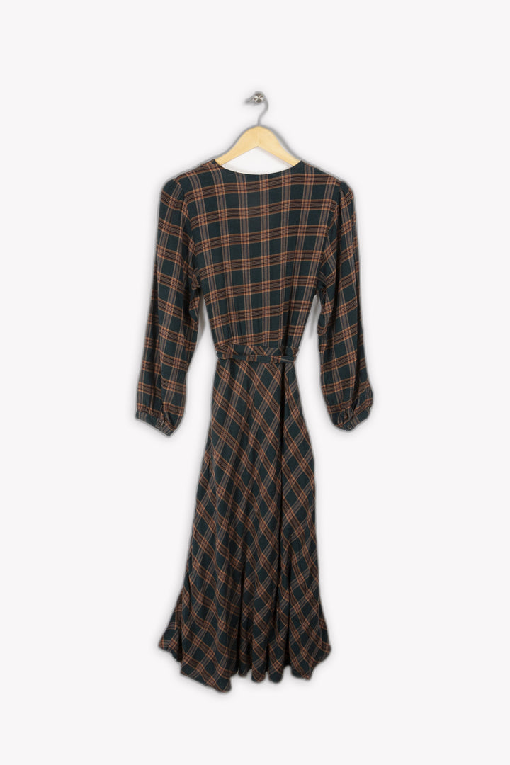 Long checked dress - L/40