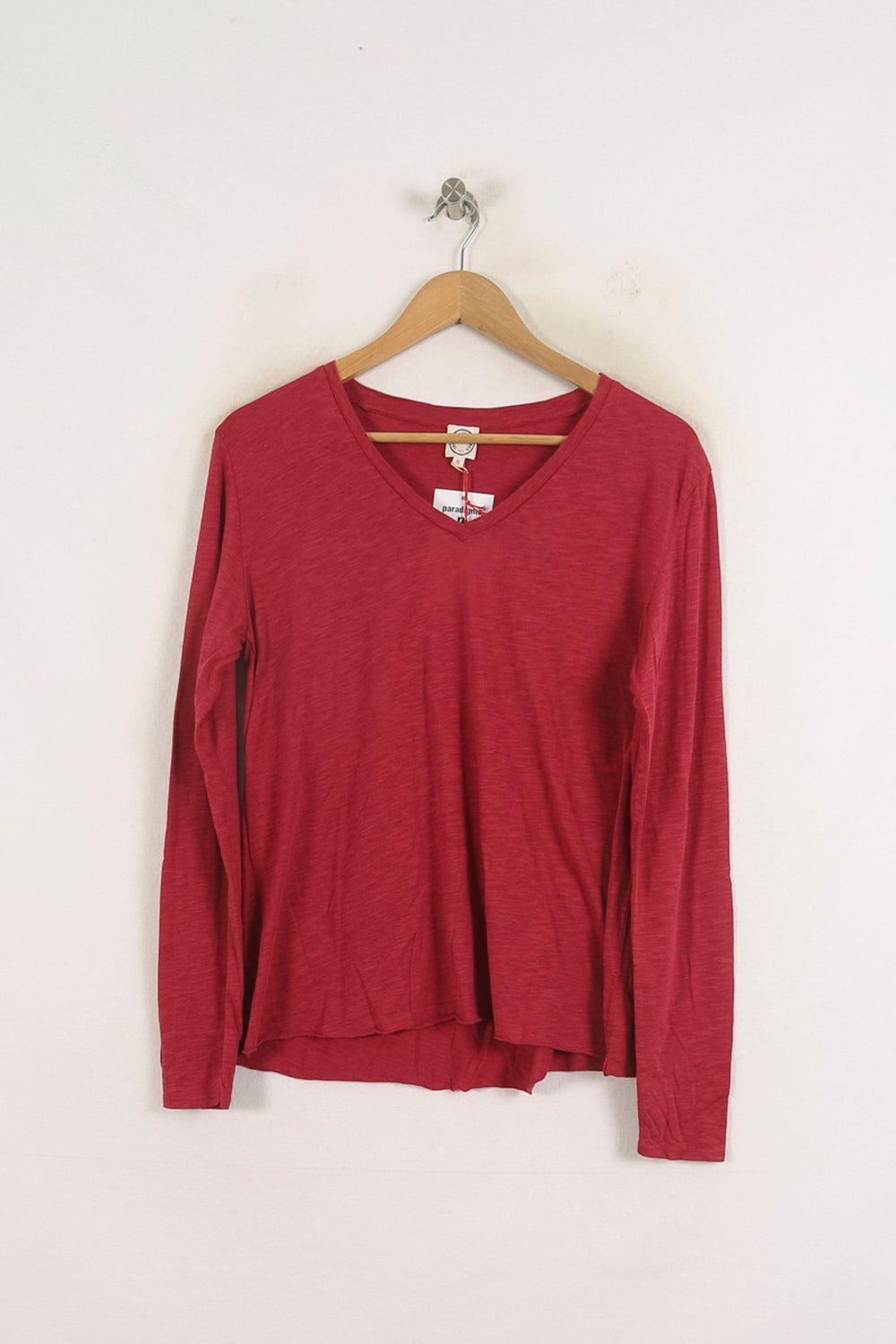 Tee-shirt Manches Longues Bordeaux - Taille S/36 de la marque Ines de la Fressange Paris | PARAD78102 - Vendu par Paradigme - Image 2