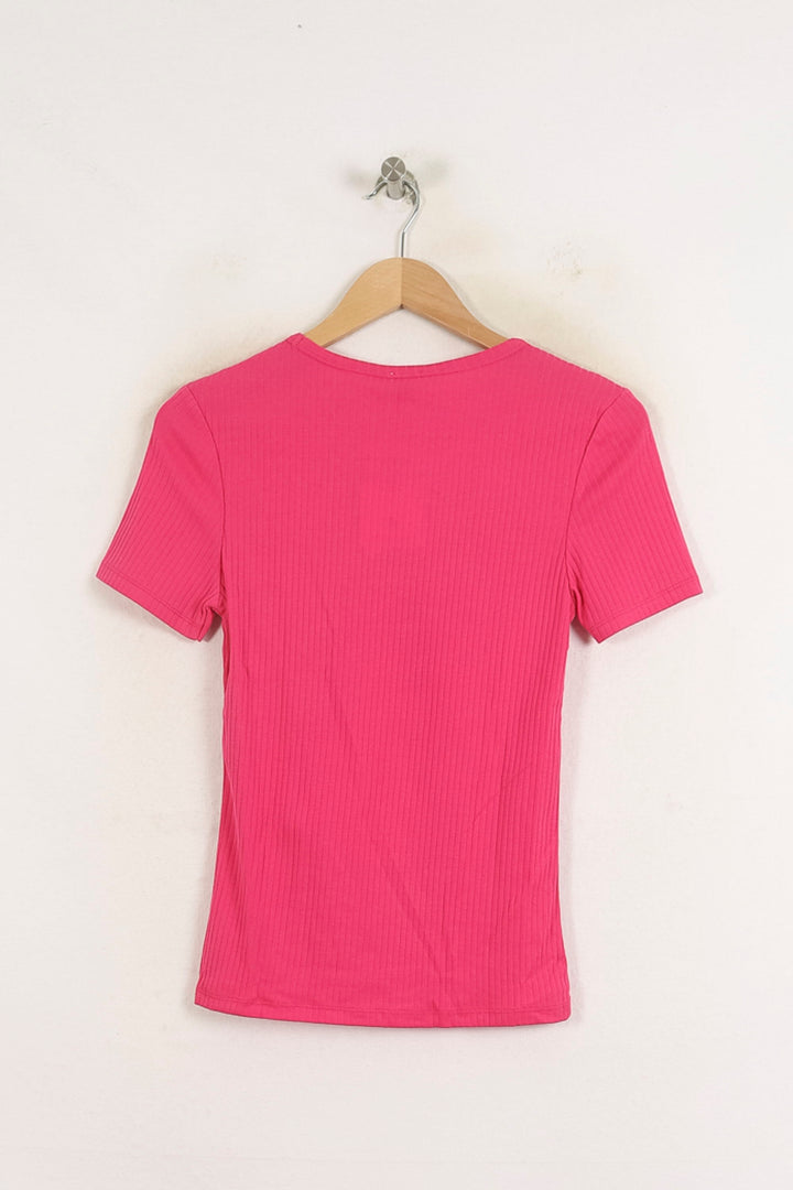 Tee-shirt Rose - Taille S/36 de la marque Ines de la Fressange Paris | PARAD78105 - Vendu par Paradigme - Image 4
