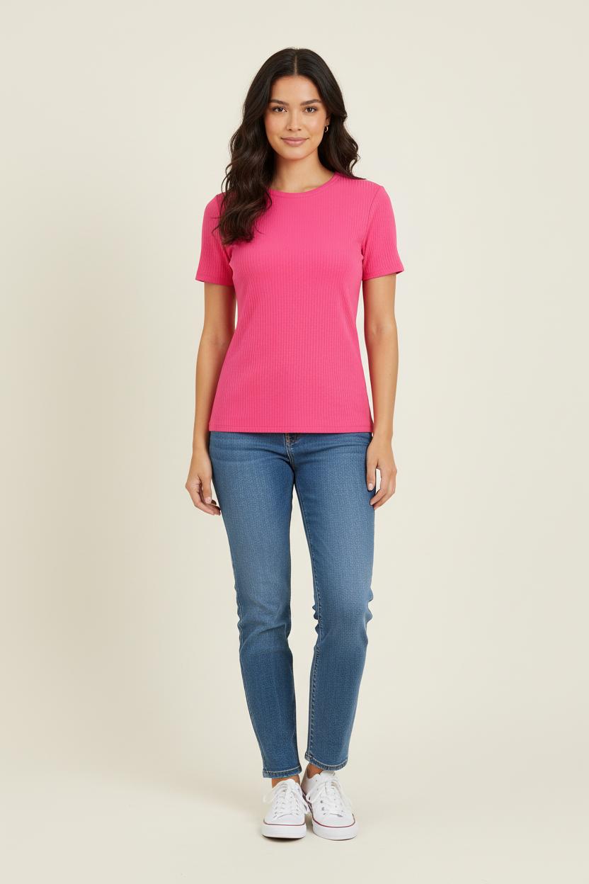 Tee-shirt Rose - Taille S/36 de la marque Ines de la Fressange Paris | PARAD78105 - Vendu par Paradigme - Image 1