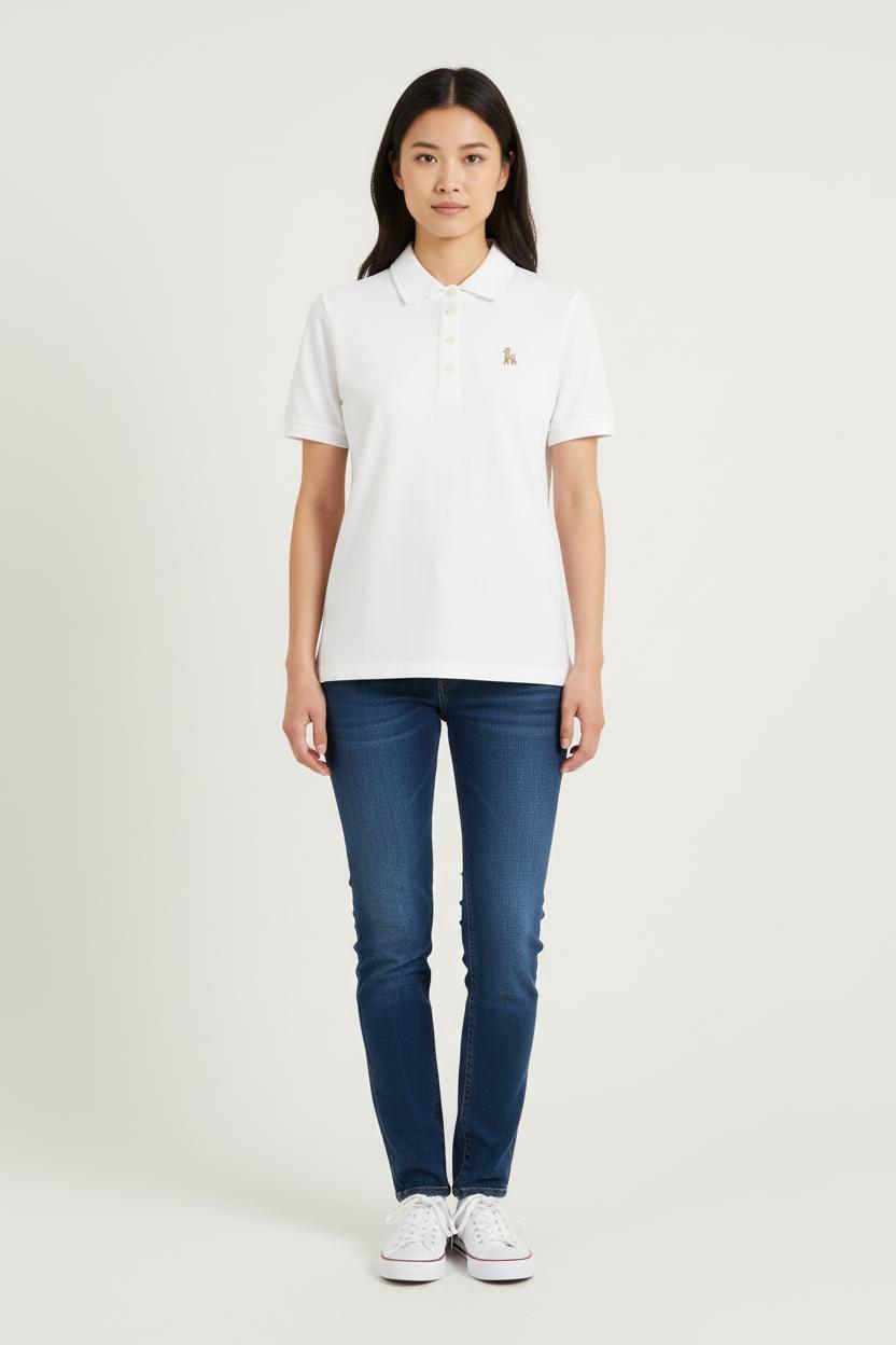 Polo Blanc - Taille XS/34 de la marque Ines de la Fressange Paris | PARAD78107 - Vendu par Paradigme - Image 1