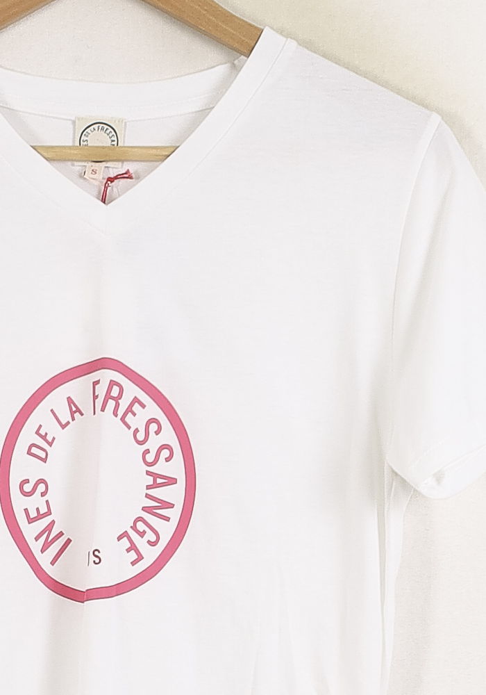 Tee-shirt Blanc - Taille S/36 de la marque Ines de la Fressange Paris | PARAD78110 - Vendu par Paradigme - Image 3