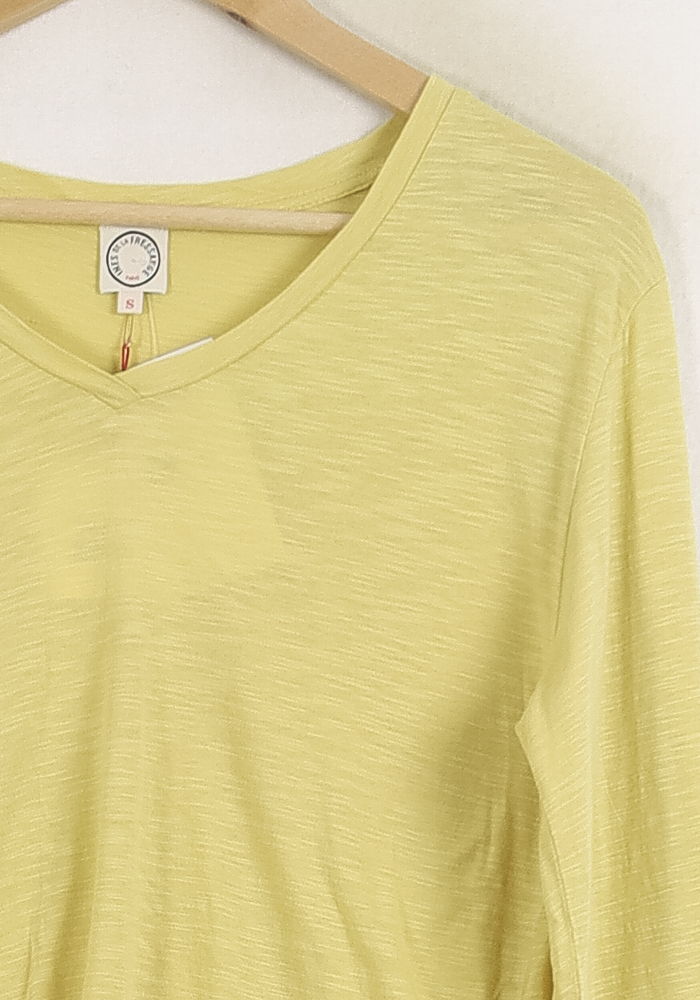 Tee-shirt Manches Longues Jaune - Taille S/36 de la marque Ines de la Fressange Paris | PARAD78112 - Vendu par Paradigme - Image 3