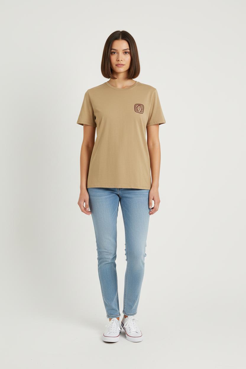 Tee-shirt Beige - Taille S/36 de la marque Ines de la Fressange Paris | PARAD78117 - Vendu par Paradigme - Image 1