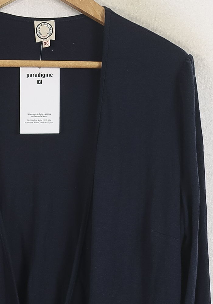 Blouse Bleue - Taille S/36 de la marque Ines de la Fressange Paris | PARAD78124 - Vendu par Paradigme - Image 3