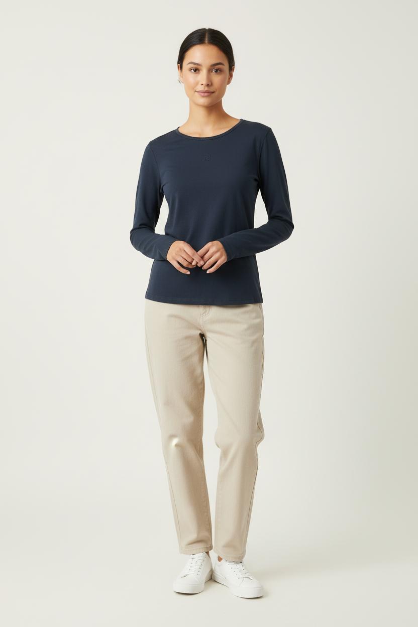 Tee-shirt Manches Longues Bleu - Taille S/36 de la marque Ines de la Fressange Paris | PARAD78126 - Vendu par Paradigme - Image 1