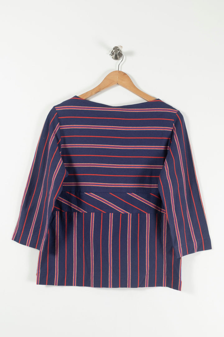 Blouse Bleu et Rouge - Taille S/36 de la marque Ines de la Fressange Paris | PARAD78132 - Vendu par Paradigme - Image 4