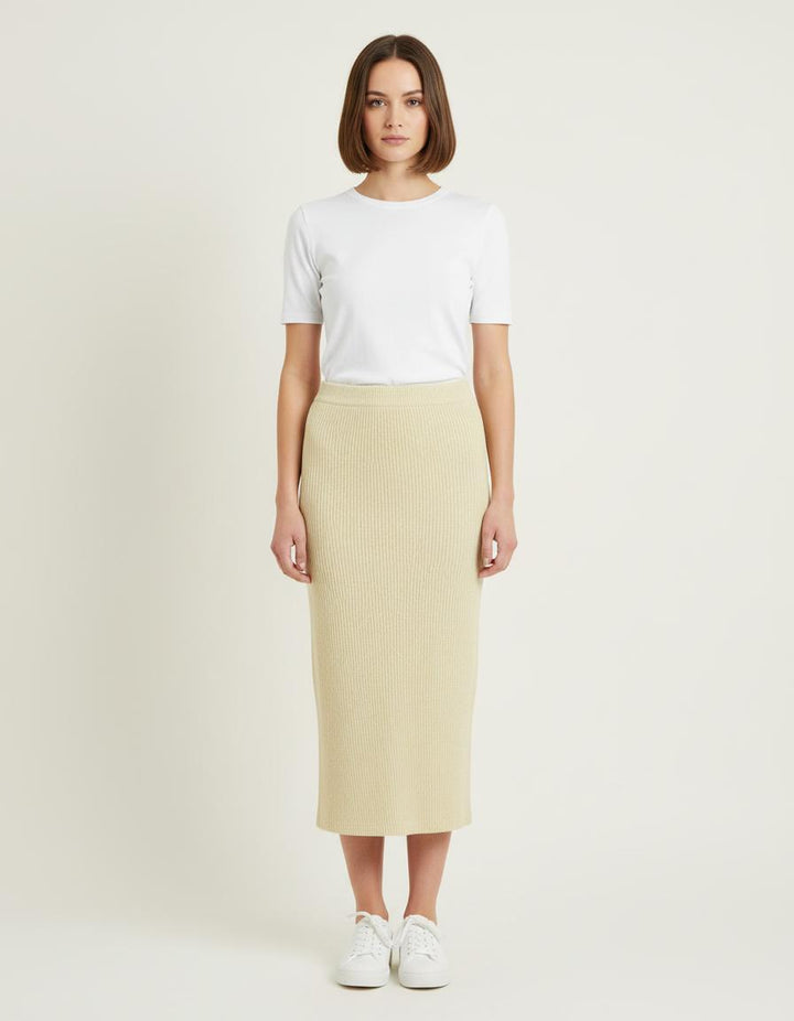 Jupe Longue Beige - Taille S/36 de la marque Ines de la Fressange Paris | PARAD78138 - Vendu par Paradigme - Image 1