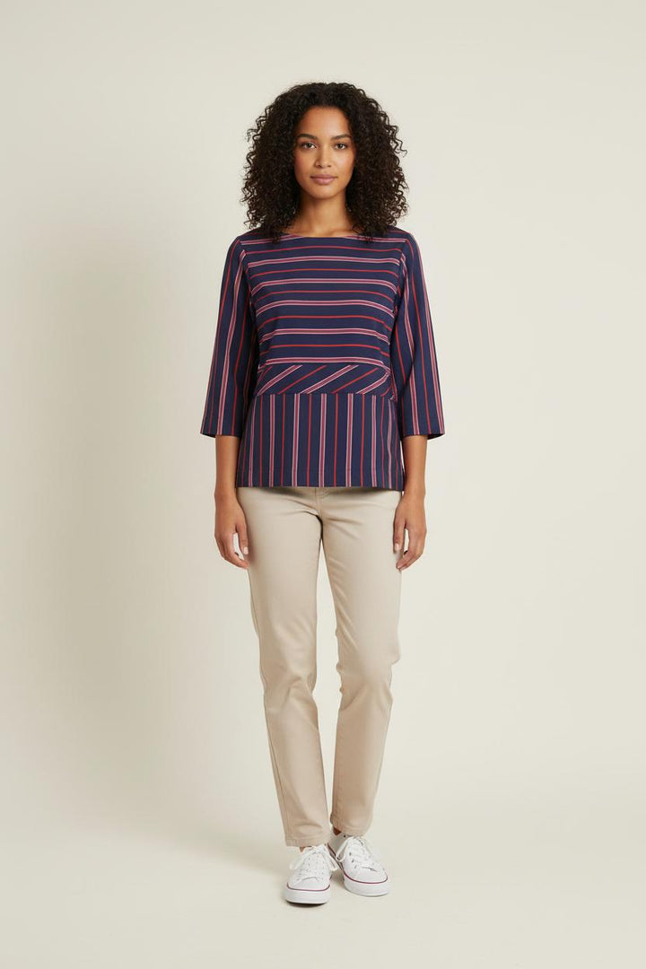 Blouse Bleue et Rouge - Taille S/36 de la marque Ines de la Fressange Paris | PARAD78140 - Vendu par Paradigme - Image 1