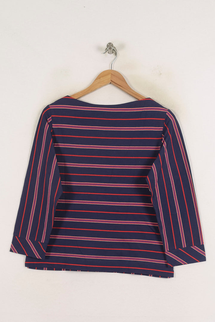 Blouse Bleu et Rouge - Taille S/36 de la marque Ines de la Fressange Paris | PARAD78141 - Vendu par Paradigme - Image 4