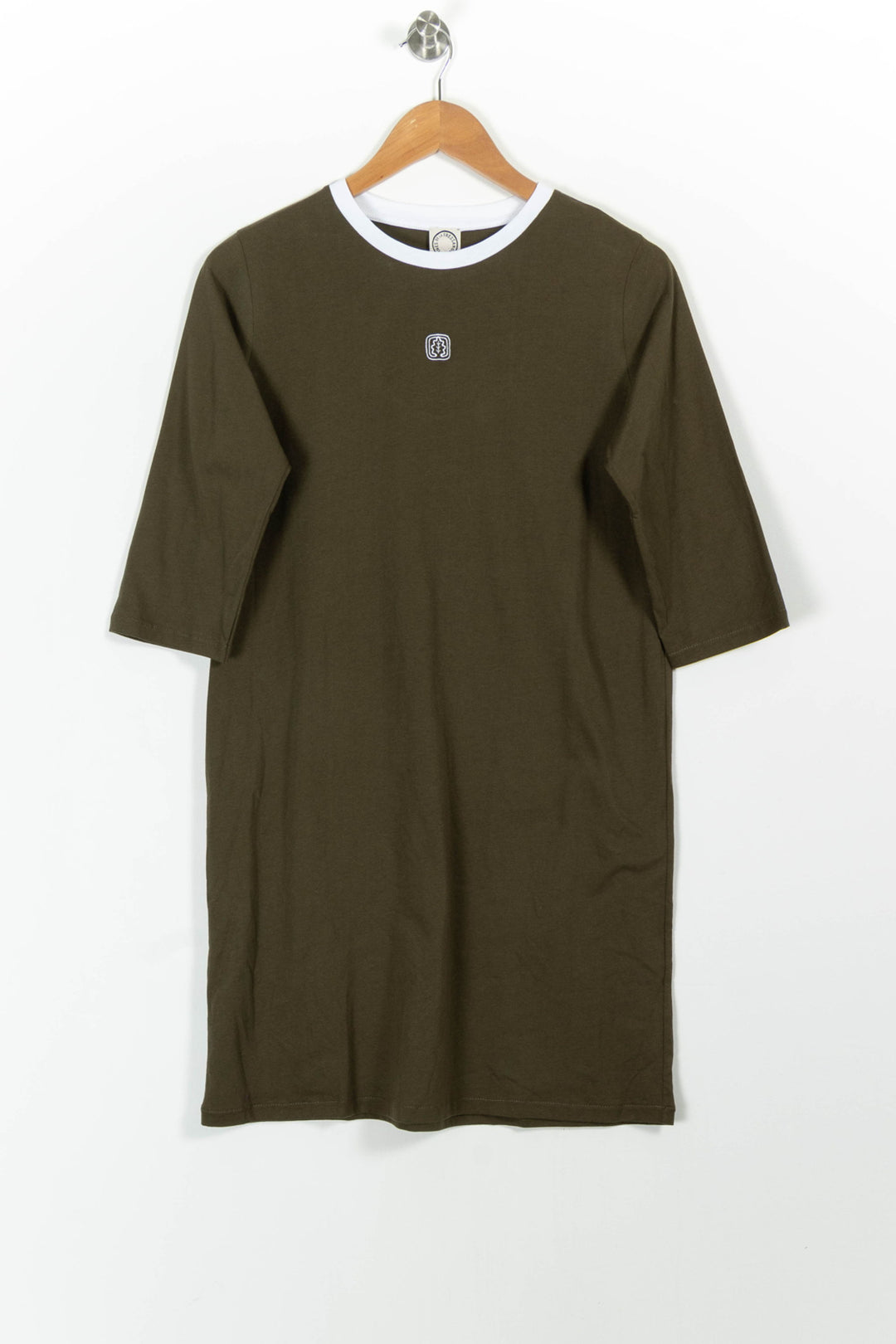 Robe T-shirt Verte et Blanche - Taille S/36 de la marque Ines de la Fressange Paris | PARAD78142 - Vendu par Paradigme - Image 2