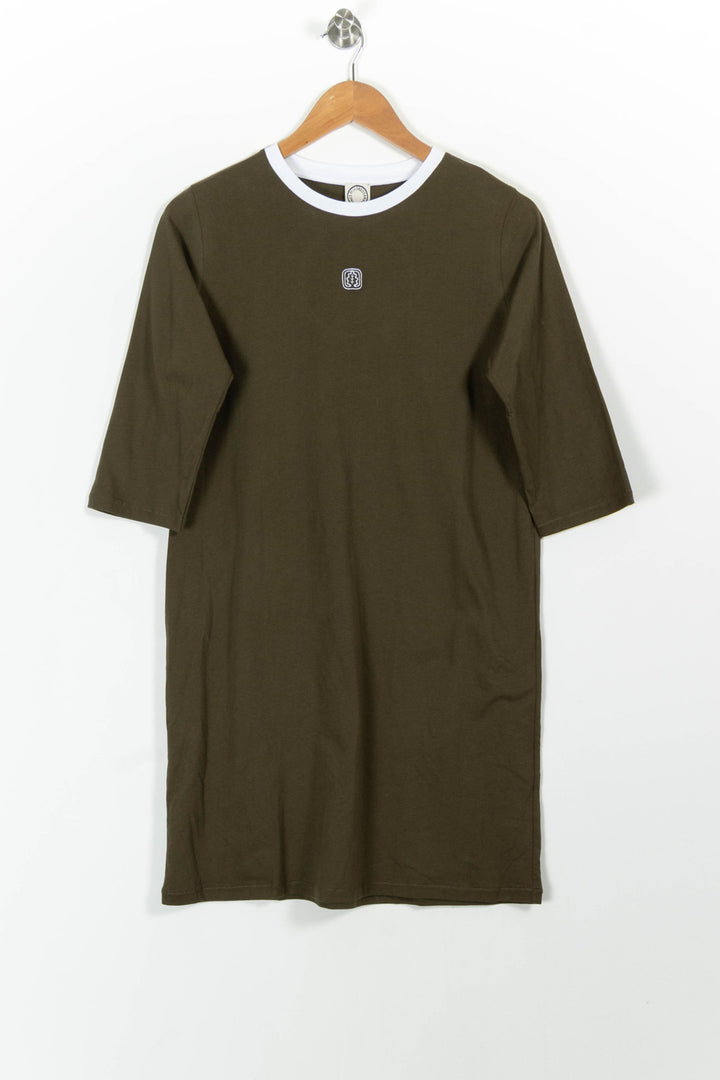 Robe T-shirt Verte et Blanche - Taille S/36 de la marque Ines de la Fressange Paris | PARAD78142 - Vendu par Paradigme - Image 2