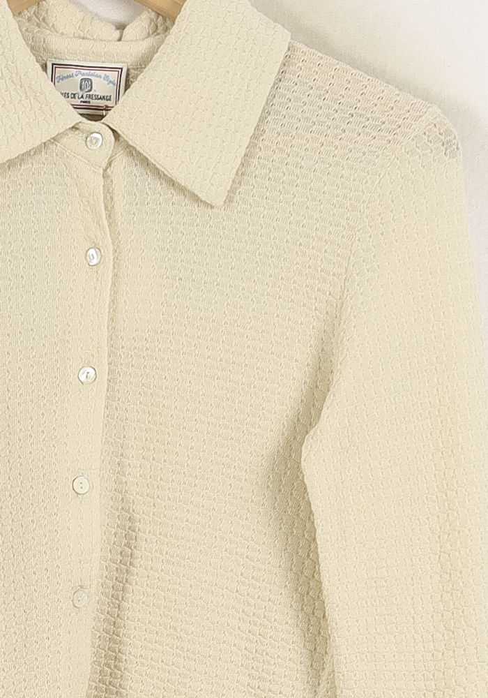 Chemise Beige - Taille S/36 de la marque Ines de la Fressange Paris | PARAD78157 - Vendu par Paradigme - Image 3