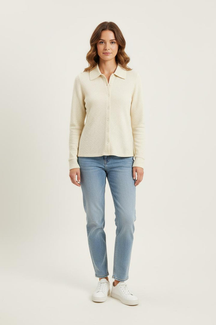 Chemise Beige - Taille S/36 de la marque Ines de la Fressange Paris | PARAD78157 - Vendu par Paradigme - Image 1