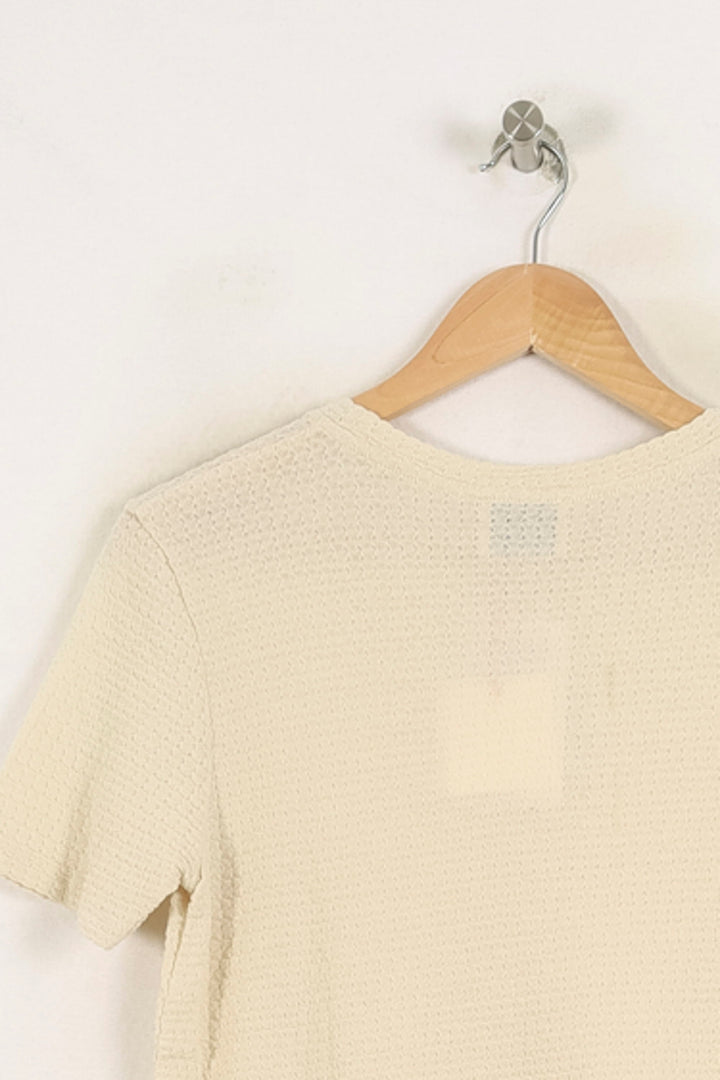 Tee-shirt Beige - Taille S/36 de la marque Ines de la Fressange Paris | PARAD78158 - Vendu par Paradigme - Image 4