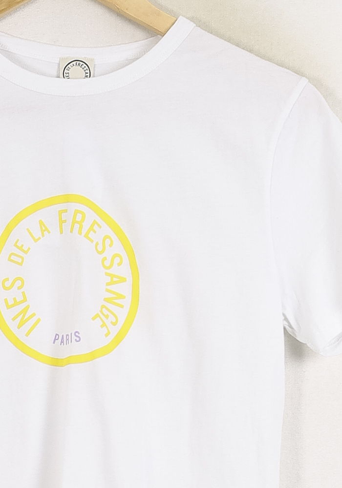 Tee-shirt Blanc - Taille M/38 de la marque Ines de la Fressange Paris | PARAD78163 - Vendu par Paradigme - Image 3
