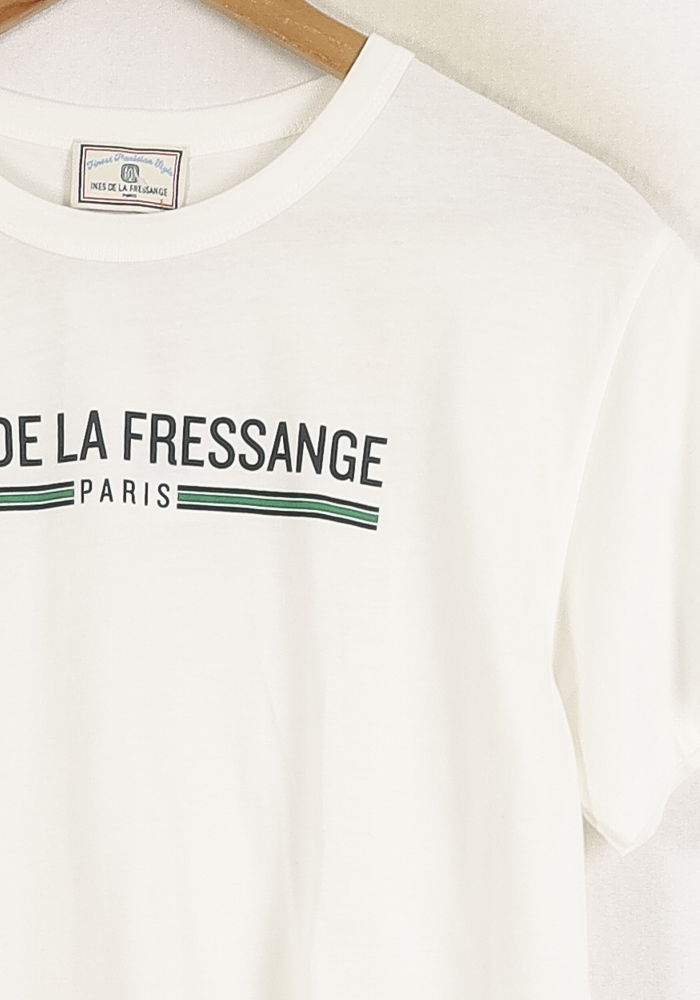 Tee-shirt Blanc - Taille S/36 de la marque Ines de la Fressange Paris | PARAD78165 - Vendu par Paradigme - Image 3