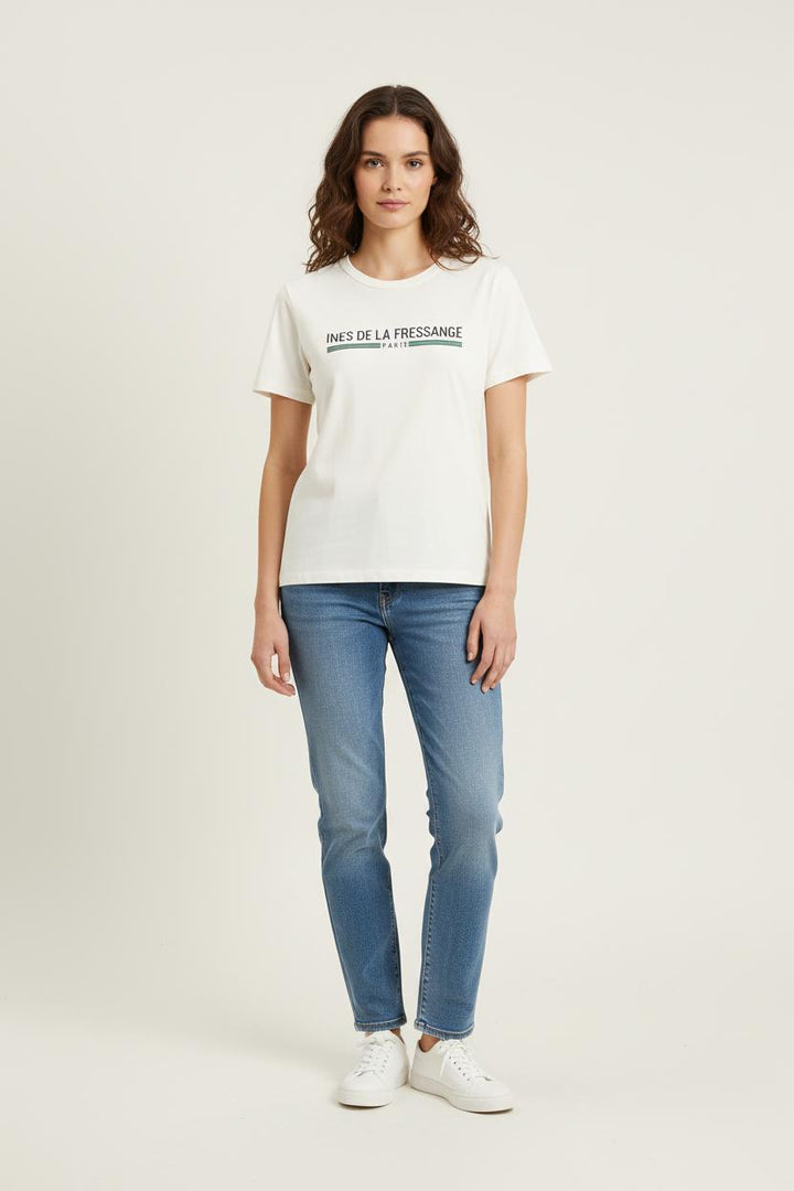 Tee-shirt Blanc - Taille S/36 de la marque Ines de la Fressange Paris | PARAD78165 - Vendu par Paradigme - Image 1