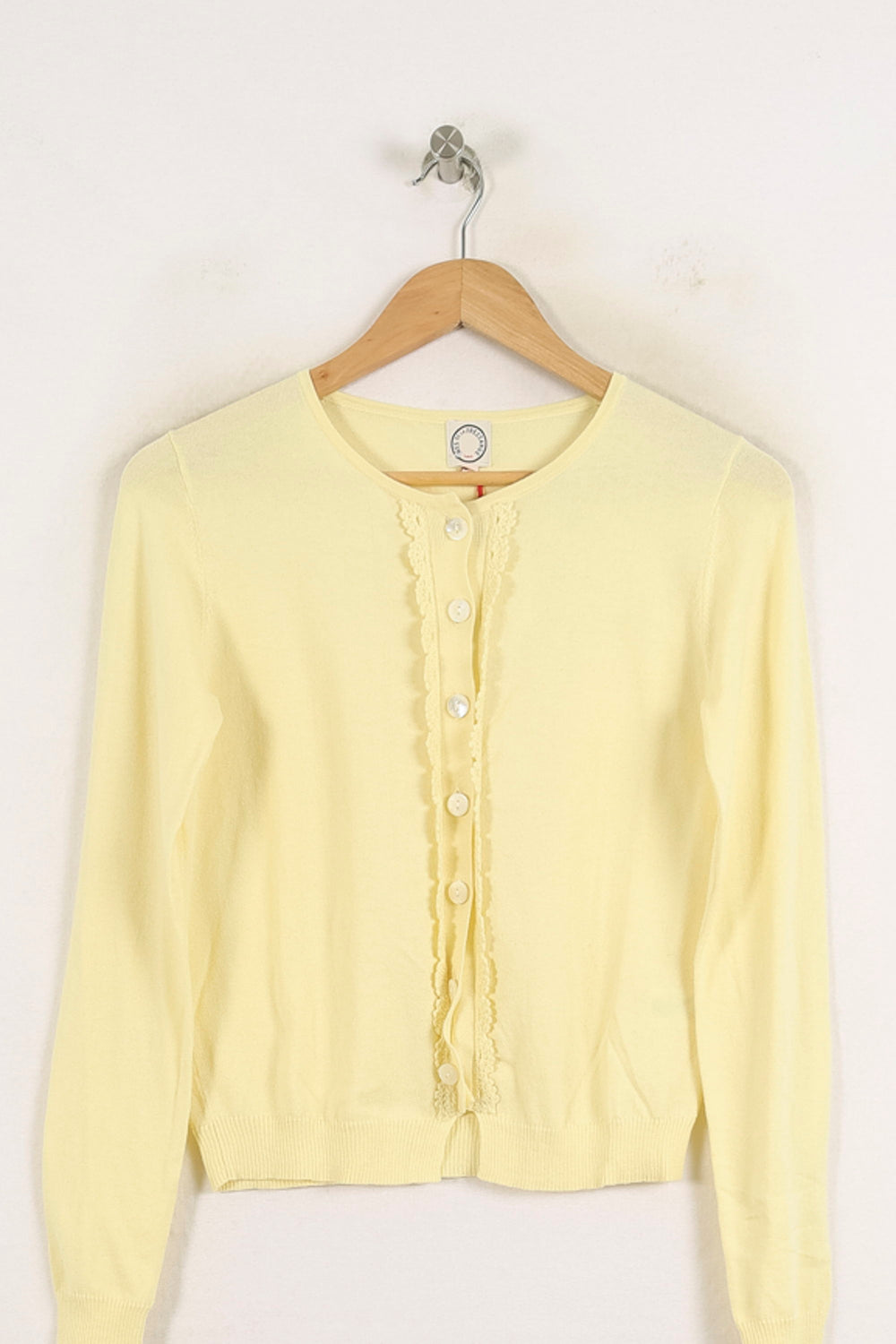 Cardigan Jaune - Taille S/36 de la marque Ines de la Fressange Paris | PARAD78172 - Vendu par Paradigme - Image 2