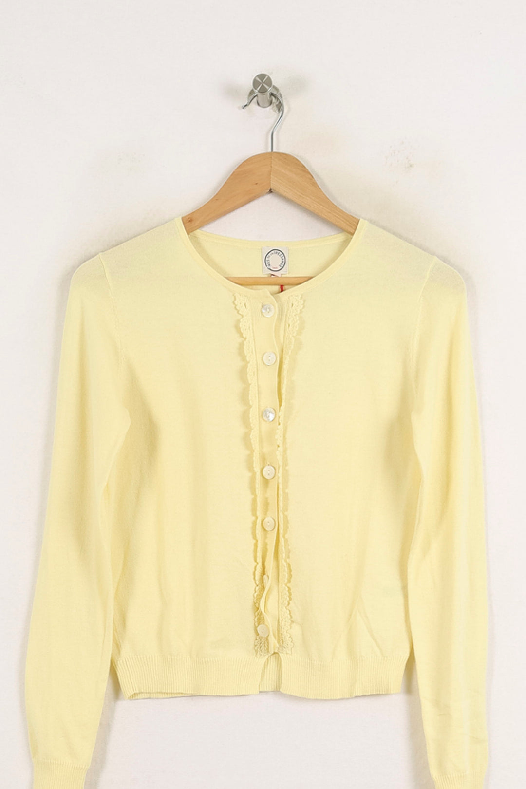 Cardigan Jaune - Taille S/36 de la marque Ines de la Fressange Paris | PARAD78172 - Vendu par Paradigme - Image 2
