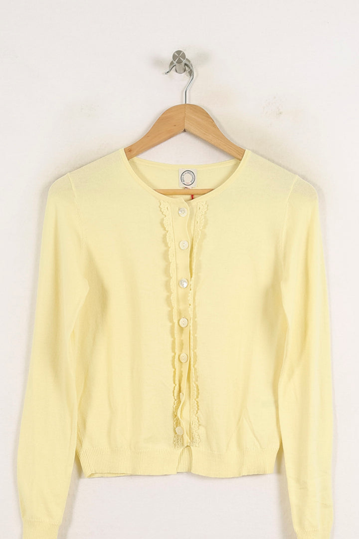 Cardigan Jaune - Taille S/36 de la marque Ines de la Fressange Paris | PARAD78172 - Vendu par Paradigme - Image 2