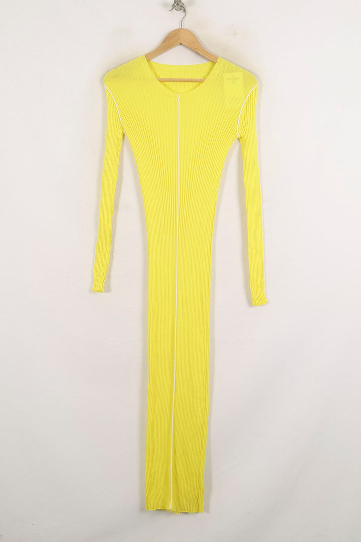 Robe Longue Jaune - Taille S/36 de la marque Ines de la Fressange Paris | PARAD78173 - Vendu par Paradigme - Image 2