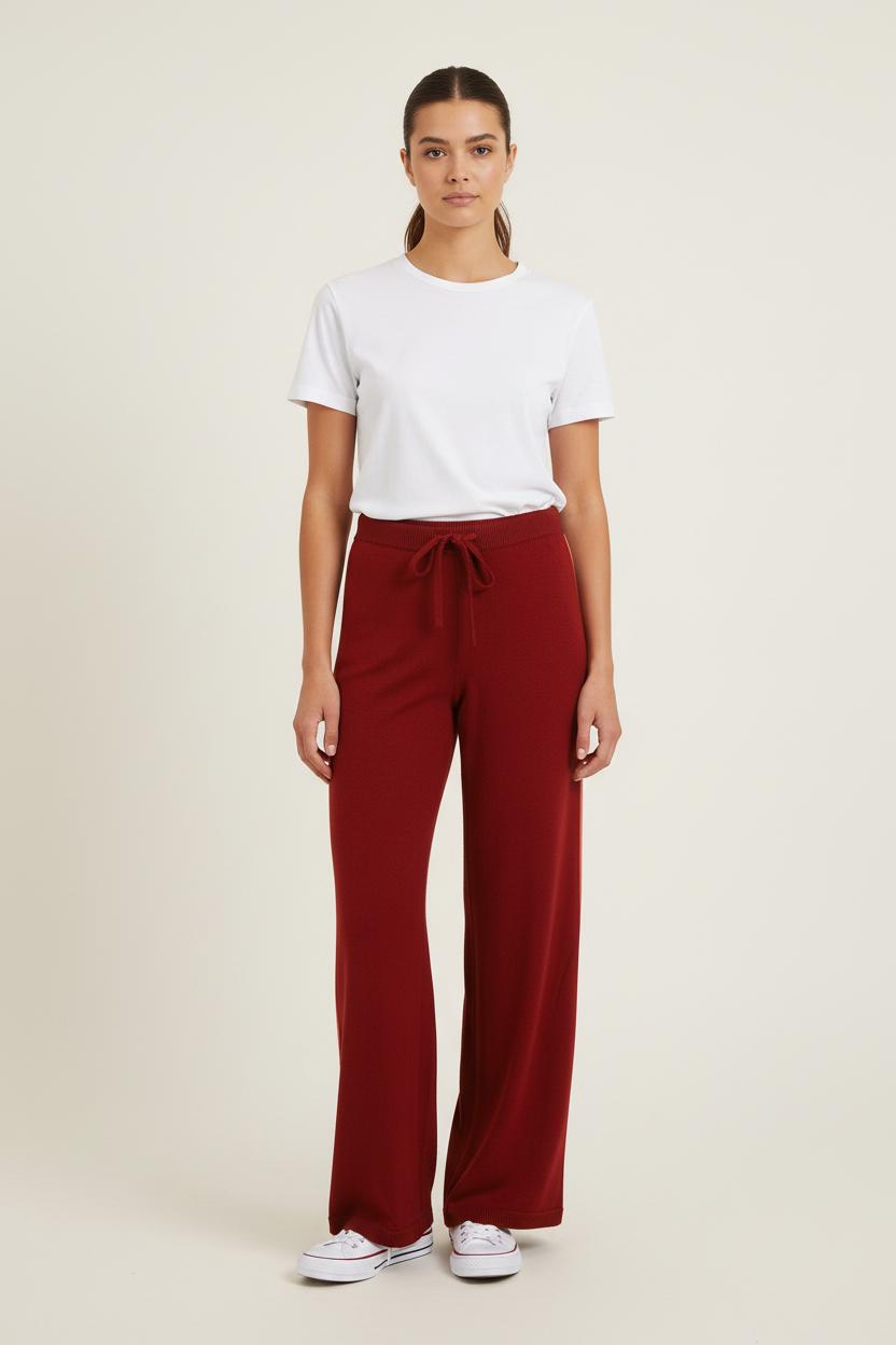 Pantalon Large Bordeaux - Taille S/36 de la marque Ines de la Fressange Paris | PARAD78175 - Vendu par Paradigme - Image 1