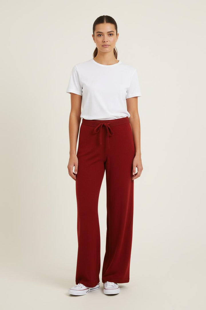 Pantalon Large Bordeaux - Taille S/36 de la marque Ines de la Fressange Paris | PARAD78175 - Vendu par Paradigme - Image 1