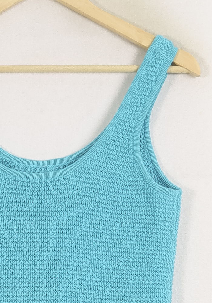 Robe Sans Manches Bleue - Taille S/36 de la marque Ines de la Fressange Paris | PARAD78177 - Vendu par Paradigme - Image 3