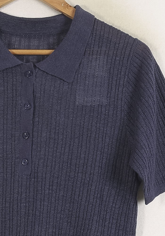 Polo Bleu - Taille S/36 de la marque Ines de la Fressange Paris | PARAD78181 - Vendu par Paradigme - Image 3