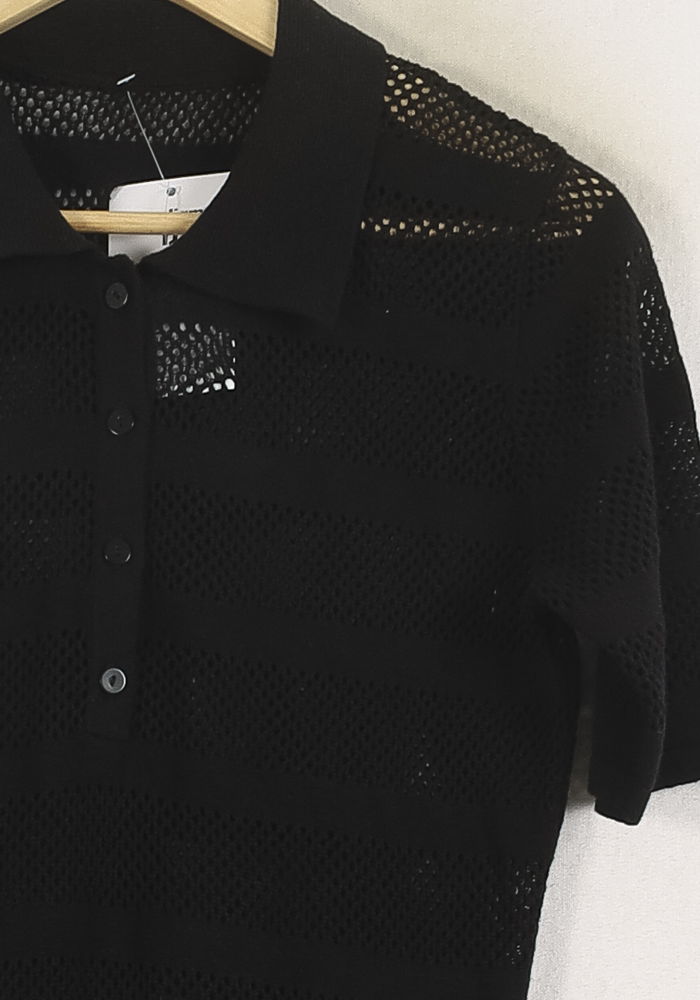 Robe Polo Noire - Taille S/36 de la marque Ines de la Fressange Paris | PARAD78182 - Vendu par Paradigme - Image 3
