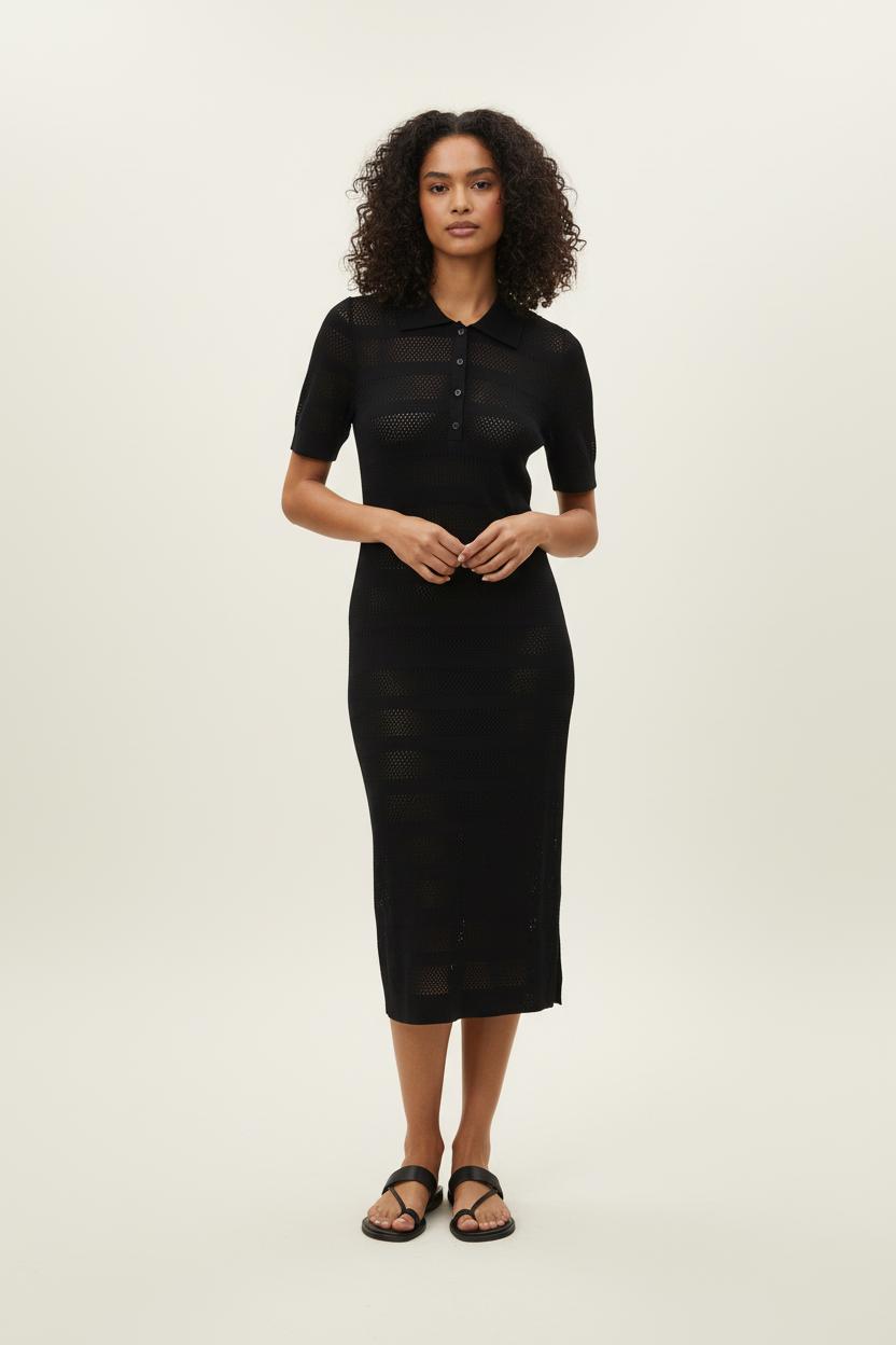 Robe Polo Noire - Taille S/36 de la marque Ines de la Fressange Paris | PARAD78182 - Vendu par Paradigme - Image 1