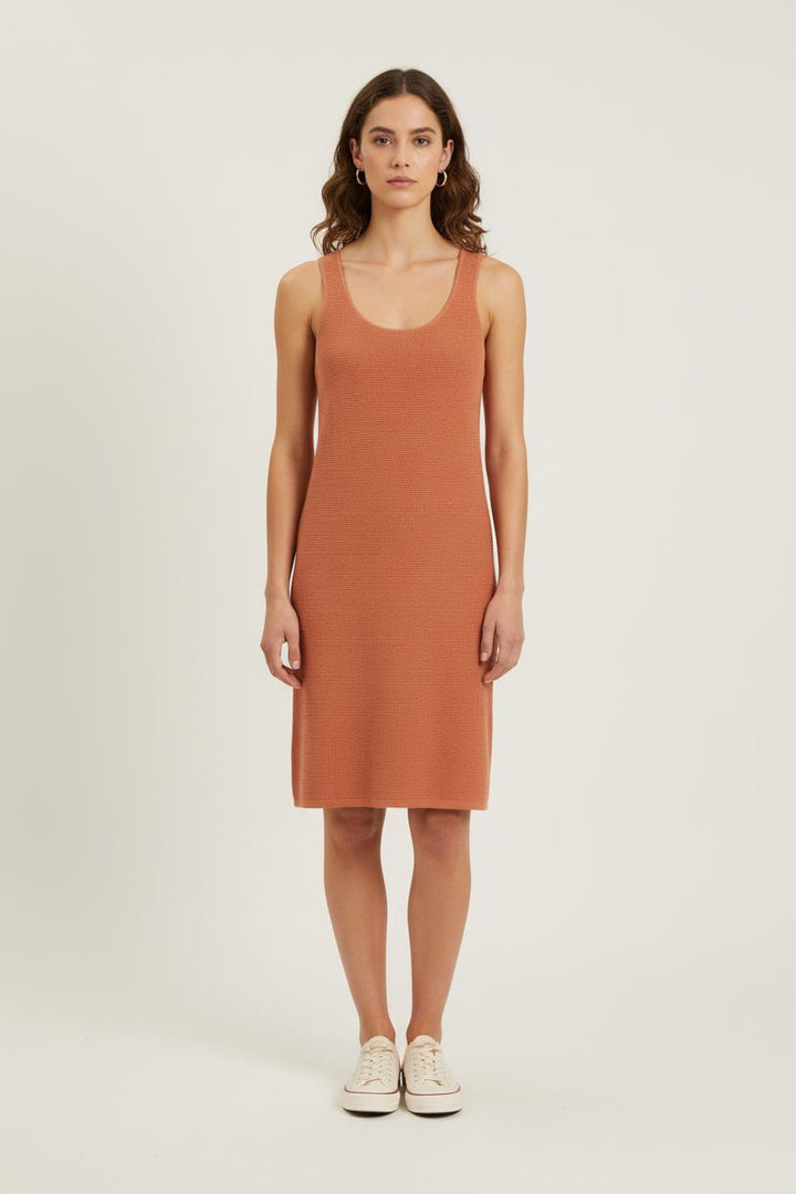 Robe Sans Manches Marron - Taille S/36 de la marque Ines de la Fressange Paris | PARAD78183 - Vendu par Paradigme - Image 1