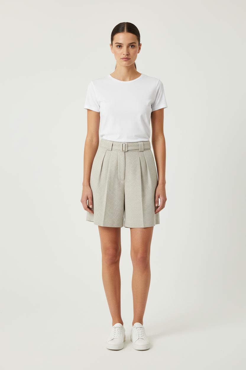 Bermuda Grise - Taille S/36 de la marque Ines de la Fressange Paris | PARAD78188 - Vendu par Paradigme - Image 1
