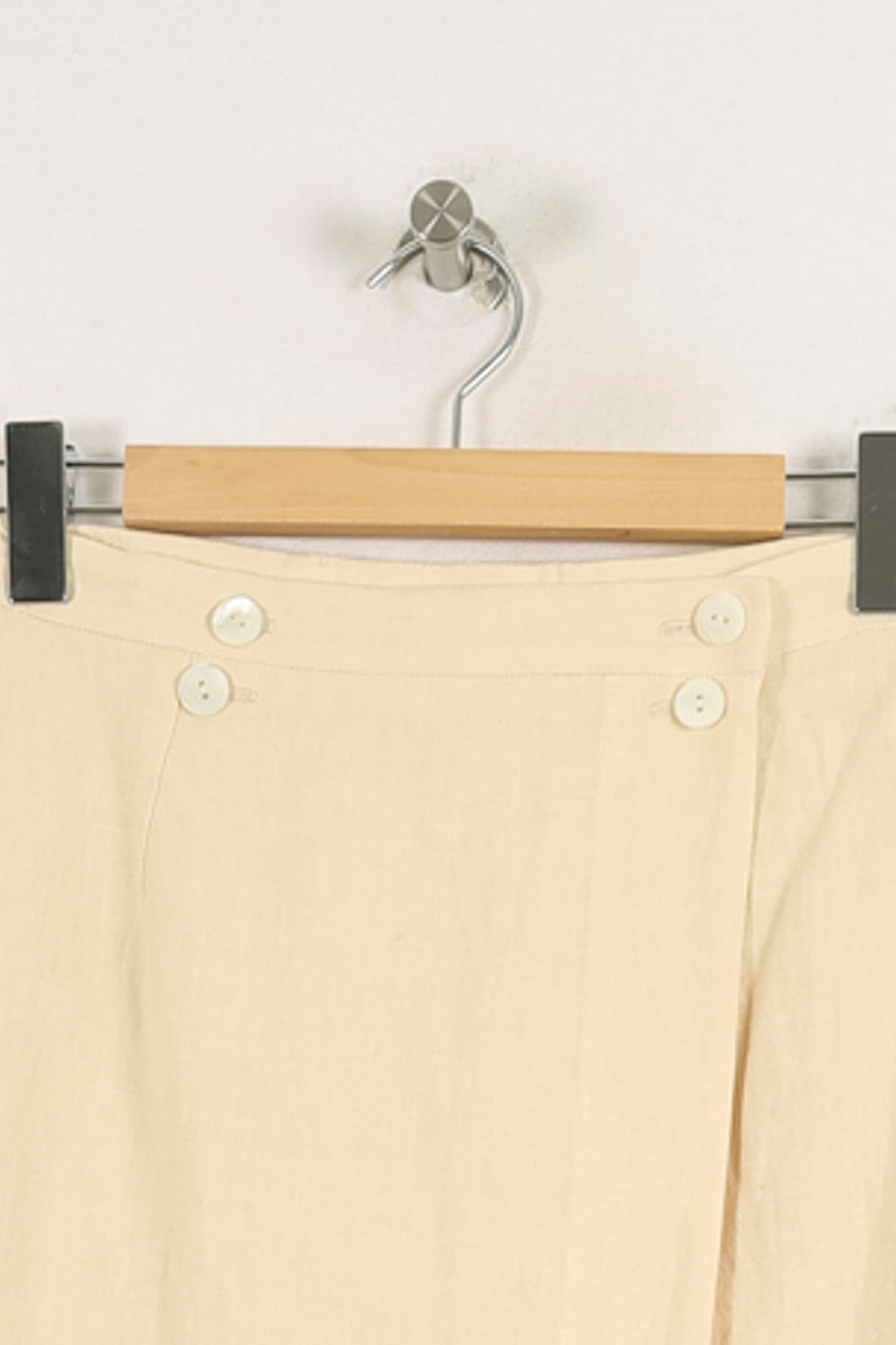 Jupe Portefeuille Beige - Taille S/36 de la marque Ines de la Fressange Paris | PARAD78190 - Vendu par Paradigme - Image 2