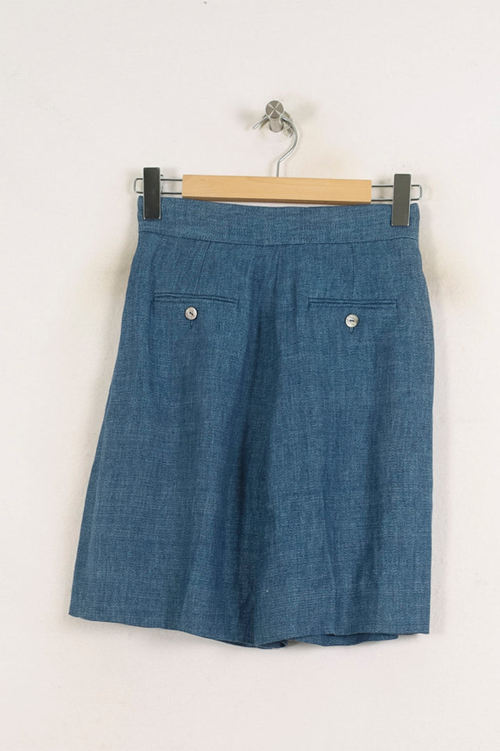 Bermuda Bleu - Taille S/36 de la marque Ines de la Fressange Paris | PARAD78193 - Vendu par Paradigme - Image 4