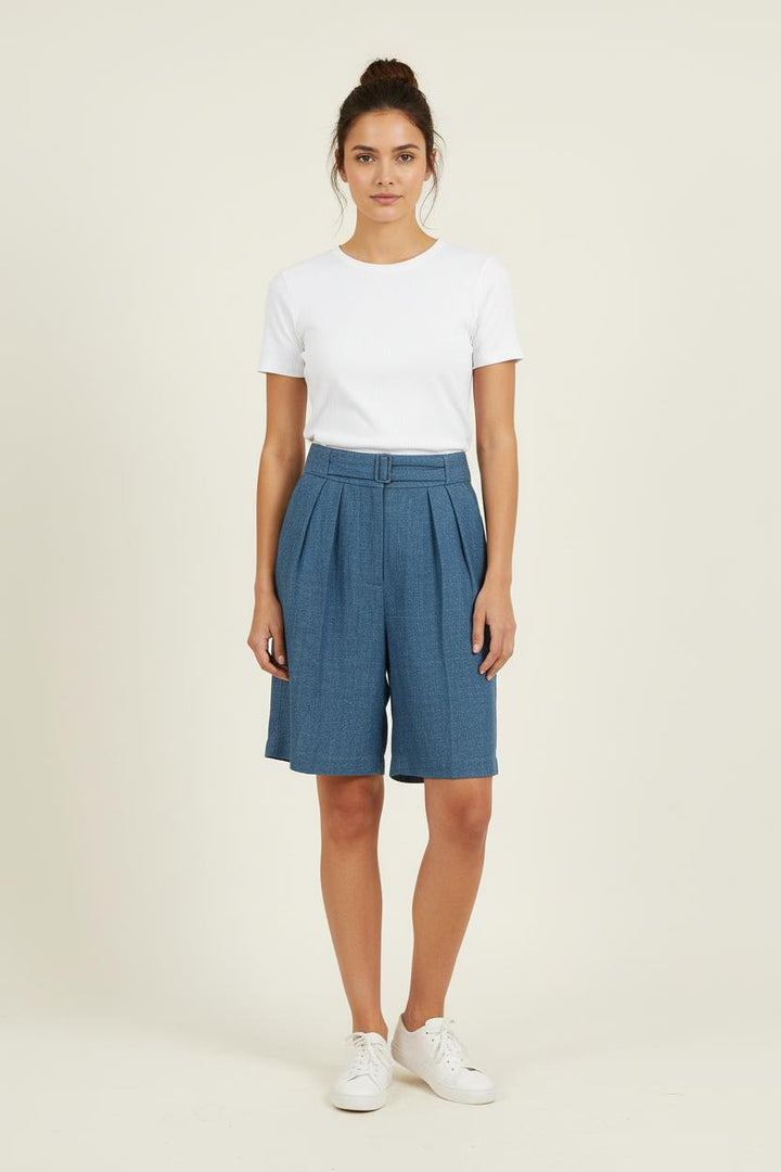 Bermuda Bleu - Taille S/36 de la marque Ines de la Fressange Paris | PARAD78193 - Vendu par Paradigme - Image 1