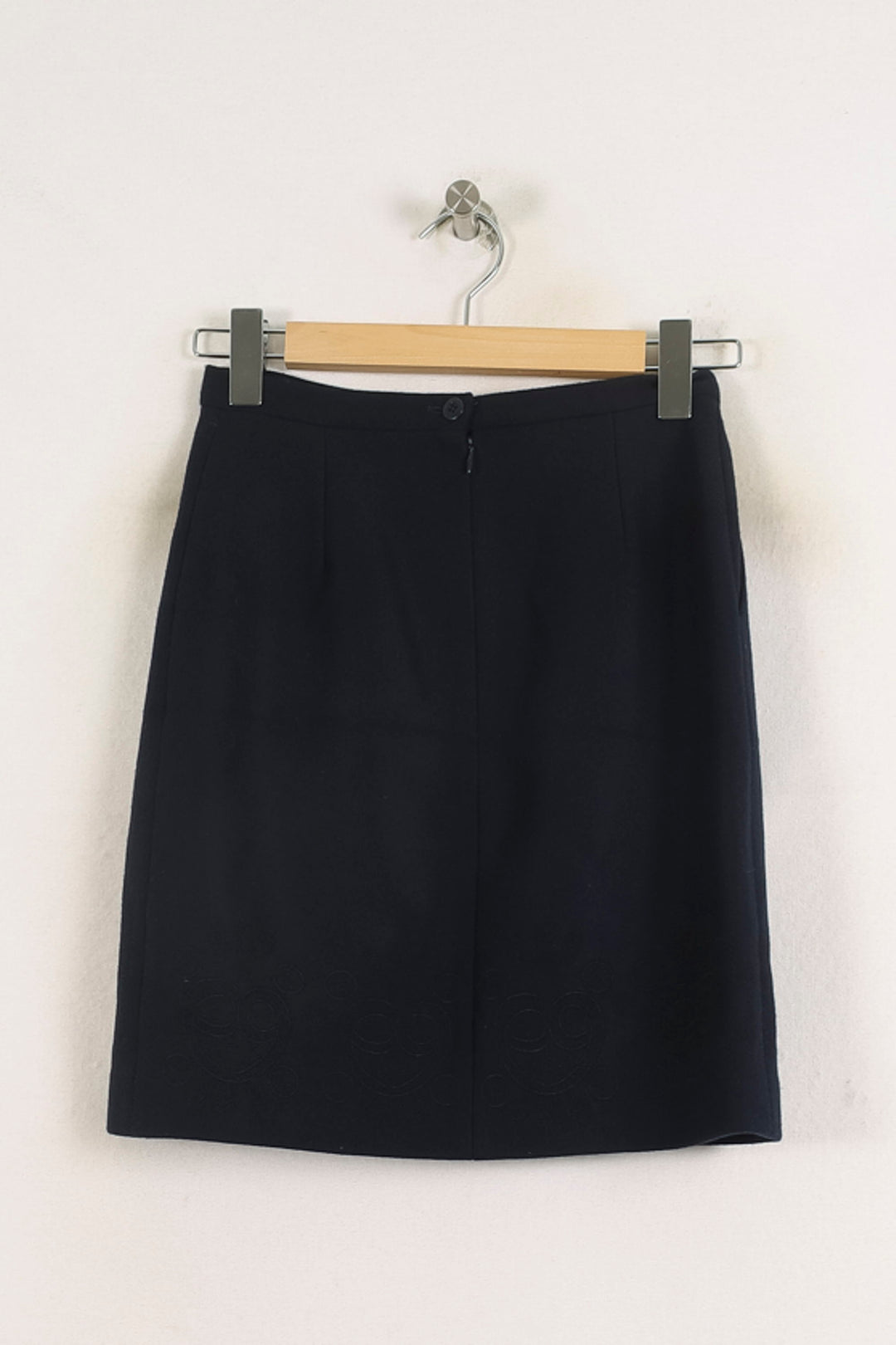 Jupe Droite Bleue - Taille S/36 de la marque Ines de la Fressange Paris | PARAD78194 - Vendu par Paradigme - Image 4