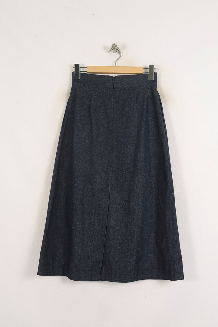 Jupe Longue Bleue - Taille S/36 de la marque Ines de la Fressange Paris | PARAD78197 - Vendu par Paradigme - Image 4