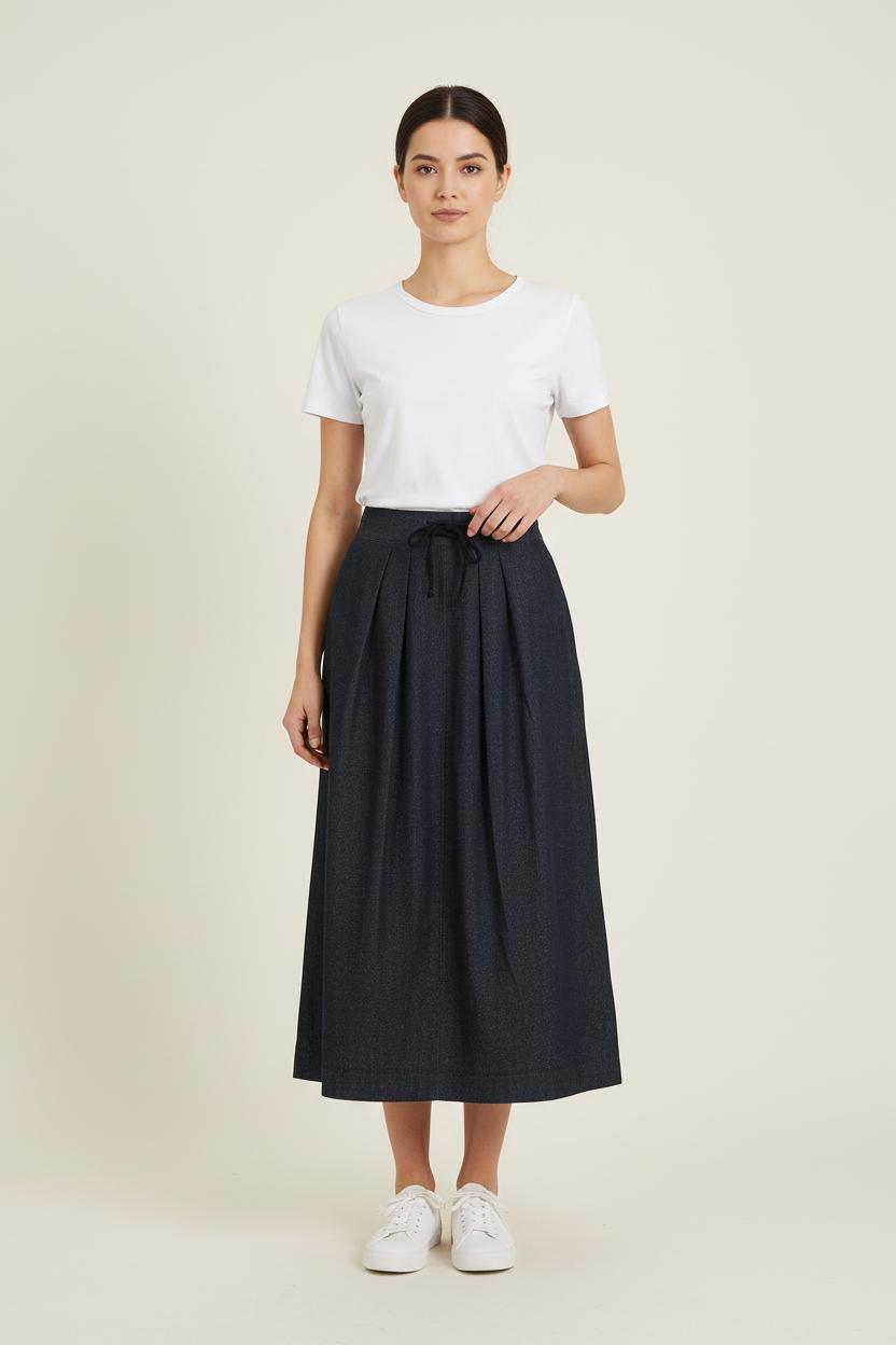 Jupe Longue Bleue - Taille S/36 de la marque Ines de la Fressange Paris | PARAD78197 - Vendu par Paradigme - Image 1