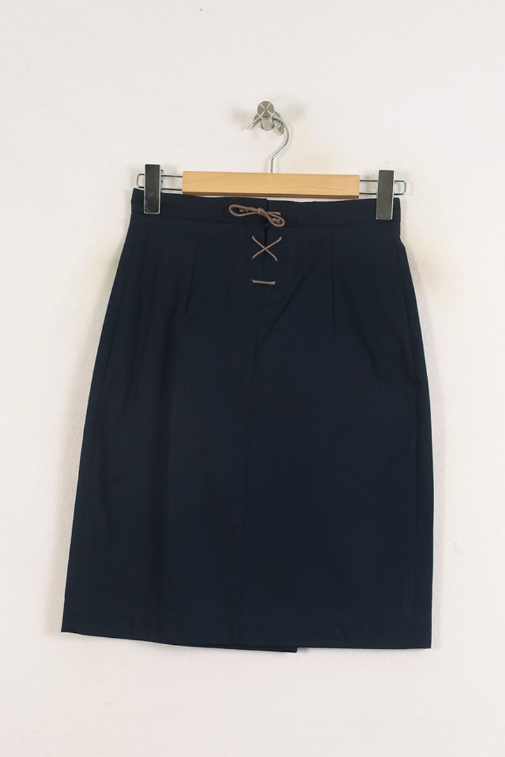 Jupe Droite Bleue - Taille S/36 de la marque Ines de la Fressange Paris | PARAD78198 - Vendu par Paradigme - Image 4