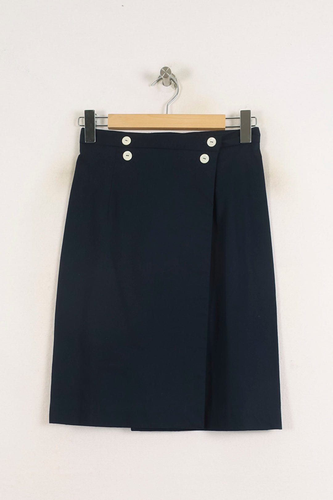 Jupe Droite Bleue - Taille S/36 de la marque Ines de la Fressange Paris | PARAD78198 - Vendu par Paradigme - Image 2