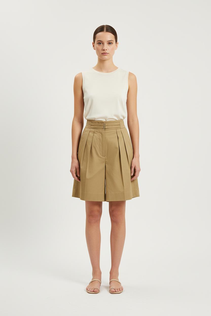 Short Beige - Taille S/36 de la marque Ines de la Fressange Paris | PARAD78199 - Vendu par Paradigme - Image 1