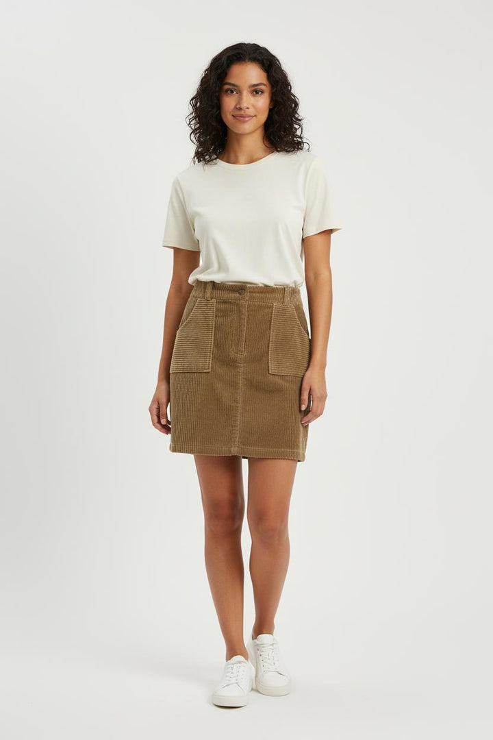 Jupe Courte Beige - Taille S/36 de la marque Ines de la Fressange Paris | PARAD78204 - Vendu par Paradigme - Image 1