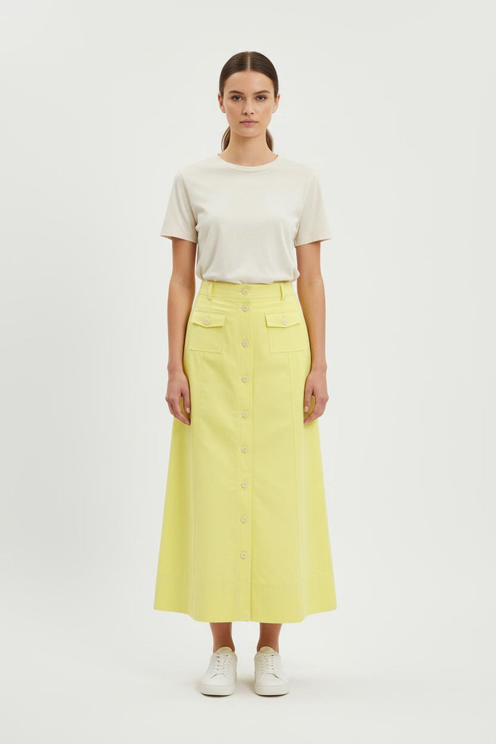 Jupe Longue Jaune - Taille S/36 de la marque Ines de la Fressange Paris | PARAD78206 - Vendu par Paradigme - Image 1